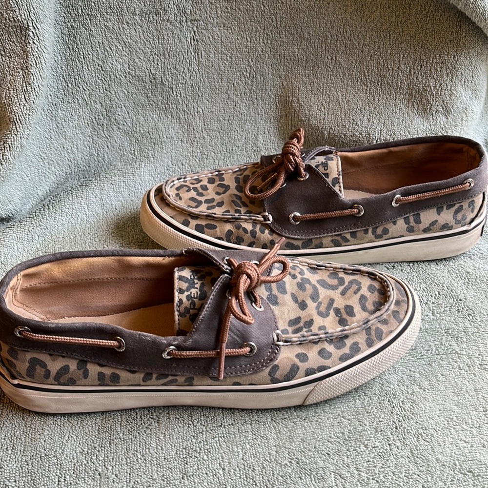 Woman’s Leopard Print Sperry Sneakers